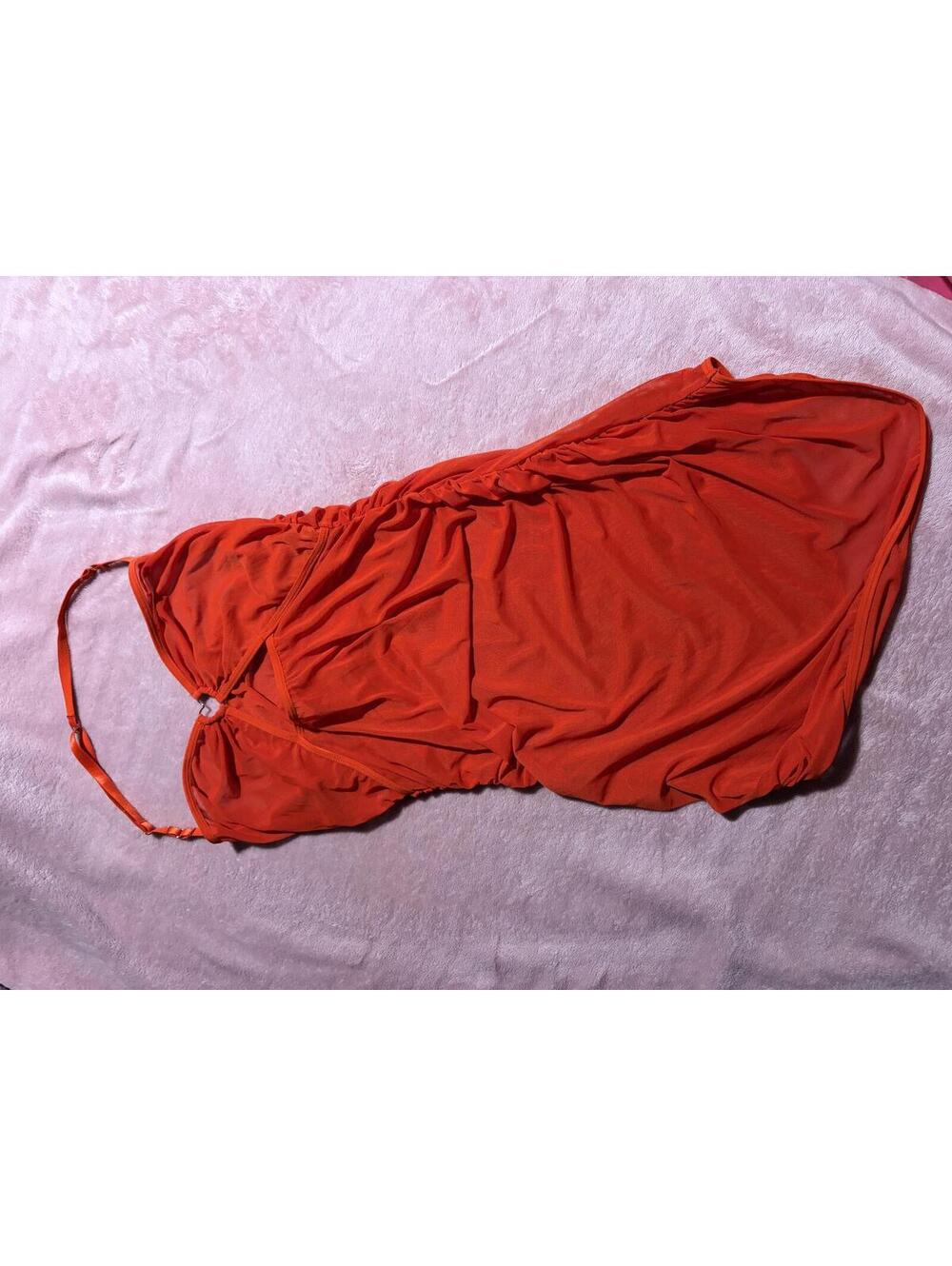 Red Sleeveless Dress with Adjustable Straps